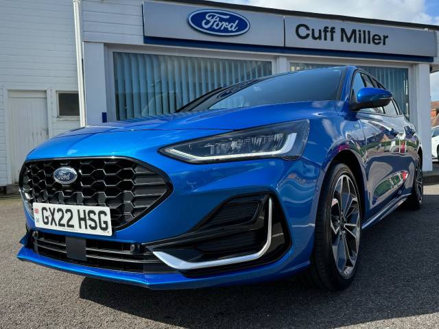 Ford Focus 1.0 EcoBoost Hybrid mHEV 155 ST-Line Vignale 5dr Hatchback Petrol Desert Island Blue